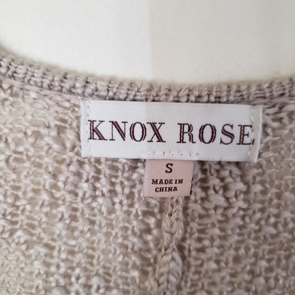 Knox Rose sequin with fringe open front oversized cardigan/wrap. Sz S - Picture 4 of 7